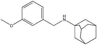 N-(3-methoxybenzyl)-1-adamantanamine,,结构式