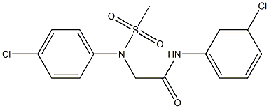 2-[4-chloro(methylsulfonyl)anilino]-N-(3-chlorophenyl)acetamide