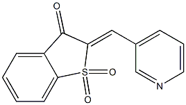 2-(3-pyridinylmethylene)-1-benzothiophen-3(2H)-one 1,1-dioxide 结构式