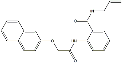 N-allyl-2-{[(2-naphthyloxy)acetyl]amino}benzamide Structure
