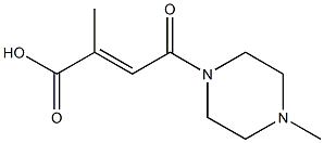 2-methyl-4-(4-methyl-1-piperazinyl)-4-oxo-2-butenoic acid Struktur