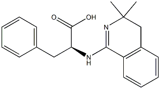 N-(3,3-dimethyl-3,4-dihydro-1-isoquinolinyl)phenylalanine,,结构式