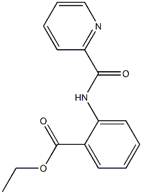 ethyl 2-[(2-pyridinylcarbonyl)amino]benzoate Structure