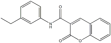 N-(3-ethylphenyl)-2-oxo-2H-chromene-3-carboxamide 结构式
