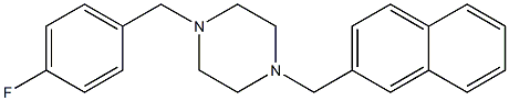 1-(4-fluorobenzyl)-4-(2-naphthylmethyl)piperazine