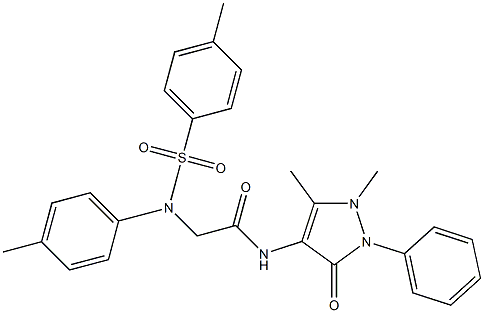  N-(1,5-dimethyl-3-oxo-2-phenyl-2,3-dihydro-1H-pyrazol-4-yl)-2-{4-methyl[(4-methylphenyl)sulfonyl]anilino}acetamide