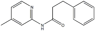 N-(4-methyl-2-pyridinyl)-3-phenylpropanamide Structure