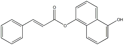 5-hydroxy-1-naphthyl 3-phenylacrylate Structure