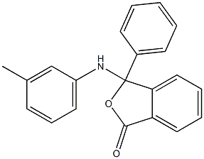 3-phenyl-3-(3-toluidino)-2-benzofuran-1(3H)-one Struktur