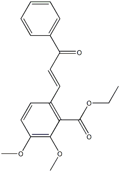 ethyl 2,3-dimethoxy-6-(3-oxo-3-phenyl-1-propenyl)benzoate