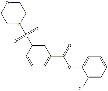 2-chlorophenyl 3-(4-morpholinylsulfonyl)benzoate Structure