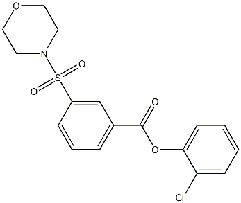  2-chlorophenyl 3-(4-morpholinylsulfonyl)benzoate