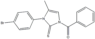 1-benzoyl-3-(4-bromophenyl)-4-methyl-1,3-dihydro-2H-imidazole-2-thione Structure