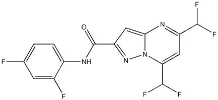 5,7-bis(difluoromethyl)-N-(2,4-difluorophenyl)pyrazolo[1,5-a]pyrimidine-2-carboxamide