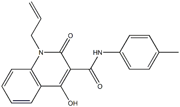 1-allyl-4-hydroxy-N-(4-methylphenyl)-2-oxo-1,2-dihydro-3-quinolinecarboxamide Struktur