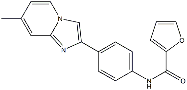 N-[4-(7-methylimidazo[1,2-a]pyridin-2-yl)phenyl]-2-furamide Structure