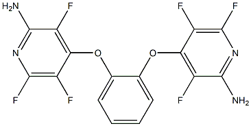 4-{2-[(2-amino-3,5,6-trifluoro-4-pyridinyl)oxy]phenoxy}-3,5,6-trifluoro-2-pyridinylamine 化学構造式