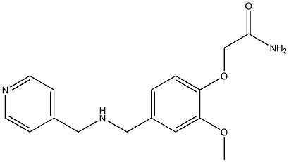 2-(2-methoxy-4-{[(4-pyridinylmethyl)amino]methyl}phenoxy)acetamide Structure