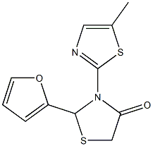 2-(2-furyl)-3-(5-methyl-1,3-thiazol-2-yl)-1,3-thiazolidin-4-one