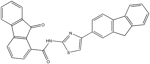 N-[4-(9H-fluoren-2-yl)-1,3-thiazol-2-yl]-9-oxo-9H-fluorene-1-carboxamide