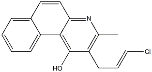 2-(3-chloro-2-propenyl)-3-methylbenzo[f]quinolin-1-ol