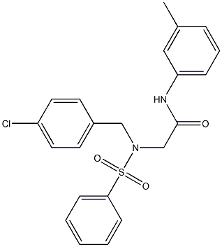 2-[(4-chlorobenzyl)(phenylsulfonyl)amino]-N-(3-methylphenyl)acetamide