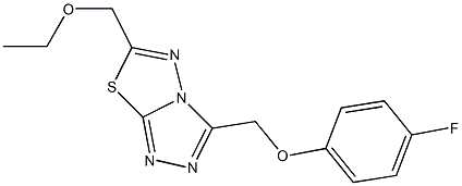 6-(ethoxymethyl)-3-[(4-fluorophenoxy)methyl][1,2,4]triazolo[3,4-b][1,3,4]thiadiazole