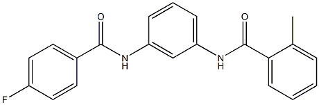 N-{3-[(4-fluorobenzoyl)amino]phenyl}-2-methylbenzamide