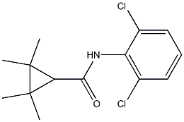 N-(2,6-dichlorophenyl)-2,2,3,3-tetramethylcyclopropanecarboxamide,,结构式