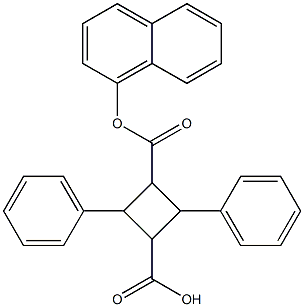  3-[(1-naphthyloxy)carbonyl]-2,4-diphenylcyclobutanecarboxylic acid