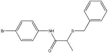 2-(benzylsulfanyl)-N-(4-bromophenyl)propanamide