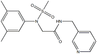 2-[3,5-dimethyl(methylsulfonyl)anilino]-N-(pyridin-3-ylmethyl)acetamide