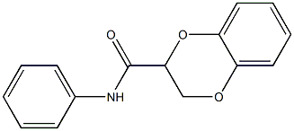 N-phenyl-2,3-dihydro-1,4-benzodioxine-2-carboxamide 化学構造式