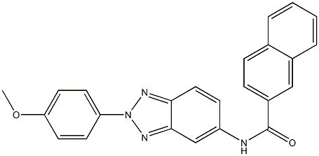 N-[2-(4-methoxyphenyl)-2H-1,2,3-benzotriazol-5-yl]-2-naphthamide Structure