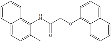 N-(2-methyl-1-naphthyl)-2-(1-naphthyloxy)acetamide,,结构式