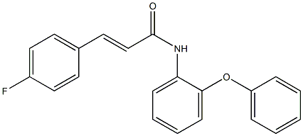 3-(4-fluorophenyl)-N-(2-phenoxyphenyl)acrylamide Structure