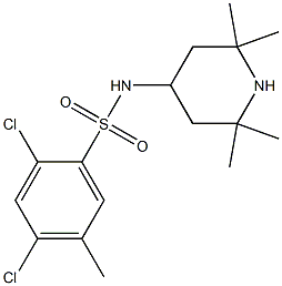 2,4-dichloro-5-methyl-N-(2,2,6,6-tetramethyl-4-piperidinyl)benzenesulfonamide|