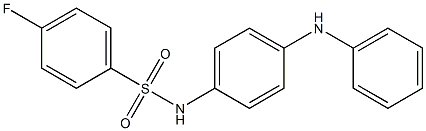 N-(4-anilinophenyl)-4-fluorobenzenesulfonamide