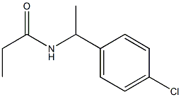 N-[1-(4-chlorophenyl)ethyl]propanamide Structure