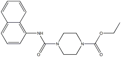 ethyl 4-[(1-naphthylamino)carbonyl]-1-piperazinecarboxylate