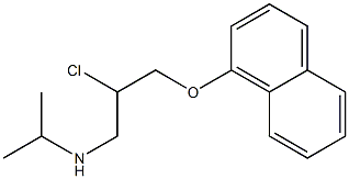 2-chloro-N-isopropyl-3-(1-naphthyloxy)-1-propanamine|