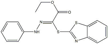 ethyl (1,3-benzothiazol-2-ylsulfanyl)(phenylhydrazono)acetate