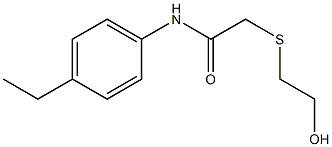 N-(4-ethylphenyl)-2-[(2-hydroxyethyl)sulfanyl]acetamide Structure