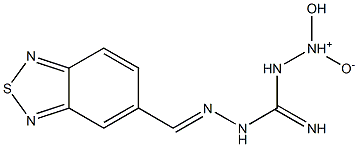 N'-(2,1,3-benzothiadiazol-5-ylmethylene)-2-hydroxyhydrazinecarboximidohydrazide 2-oxide,,结构式