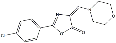 2-(4-chlorophenyl)-4-(4-morpholinylmethylene)-1,3-oxazol-5(4H)-one|