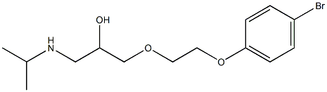 1-[2-(4-bromophenoxy)ethoxy]-3-(isopropylamino)-2-propanol Structure