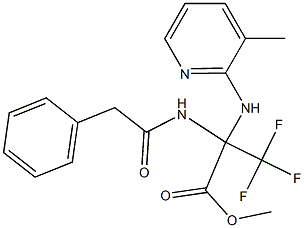methyl 3,3,3-trifluoro-2-[(3-methyl-2-pyridinyl)amino]-2-[(phenylacetyl)amino]propanoate