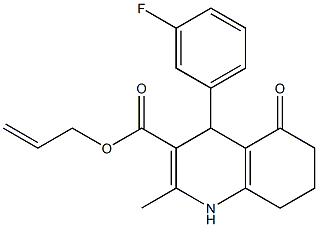 prop-2-enyl 4-(3-fluorophenyl)-2-methyl-5-oxo-1,4,5,6,7,8-hexahydroquinoline-3-carboxylate|