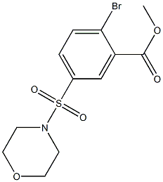 methyl 2-bromo-5-(morpholin-4-ylsulfonyl)benzoate Struktur