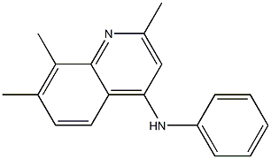 2,7,8-trimethyl-N-phenyl-4-quinolinamine Structure